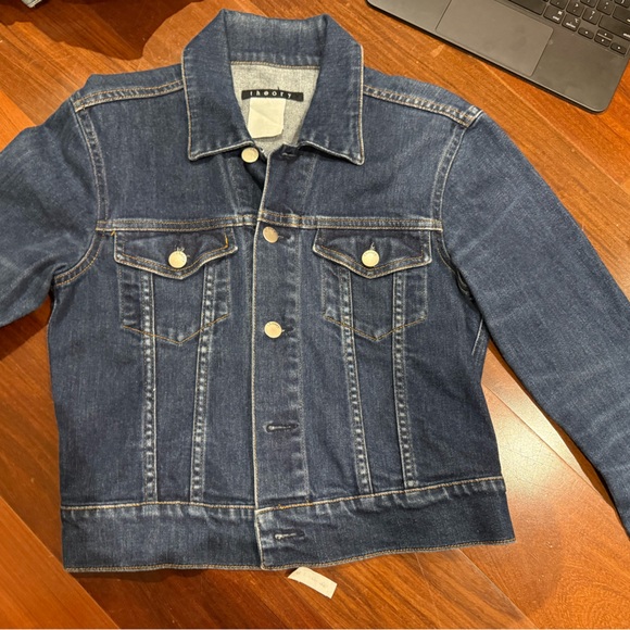 Theory Women's Dark Blue Denim Jacket - Picture 1 of 2